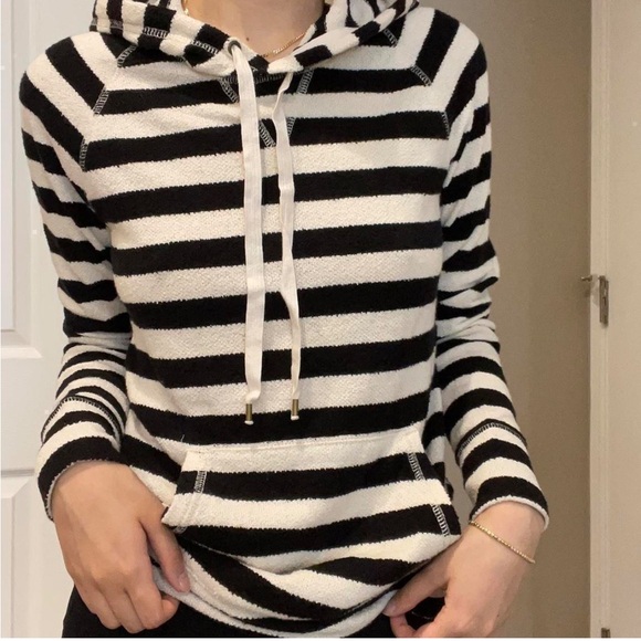 J.Crew Terry Knit Striped Hoodie - Picture 12 of 12
